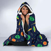 Galaxy Comet Alien Ufo Pattern Print Hooded Blanket-grizzshop