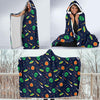 Galaxy Comet Alien Ufo Pattern Print Hooded Blanket-grizzshop