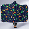 Galaxy Comet Alien Ufo Pattern Print Hooded Blanket-grizzshop