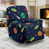 Galaxy Comet Alien Ufo Pattern Print Recliner Cover-grizzshop