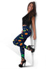 Galaxy Comet Alien Ufo Pattern Print Women Leggings-grizzshop