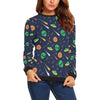 Galaxy Comet Alien Ufo Pattern Print Women's Sweatshirt-grizzshop