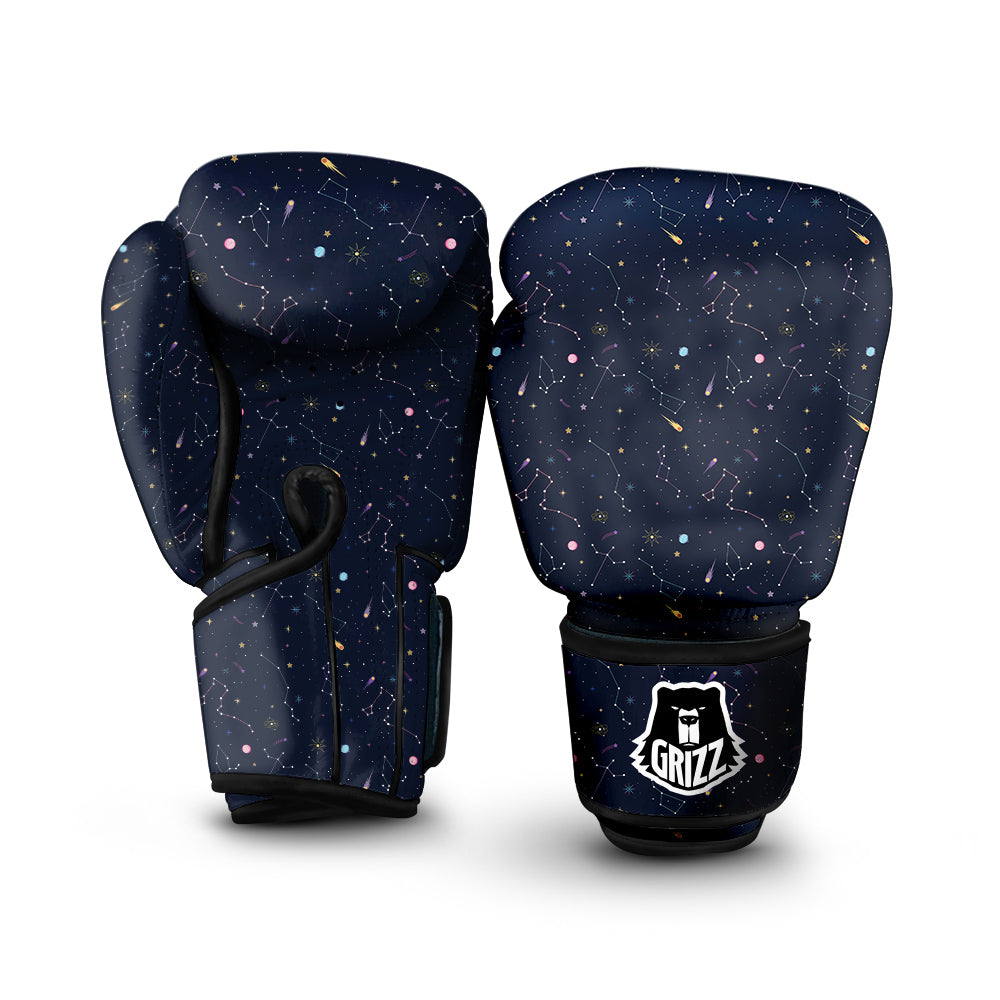 Galaxy Constellation Print Pattern Boxing Gloves-grizzshop