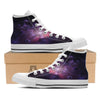 Galaxy Deep Space Light Stardust Print White High Top Shoes-grizzshop