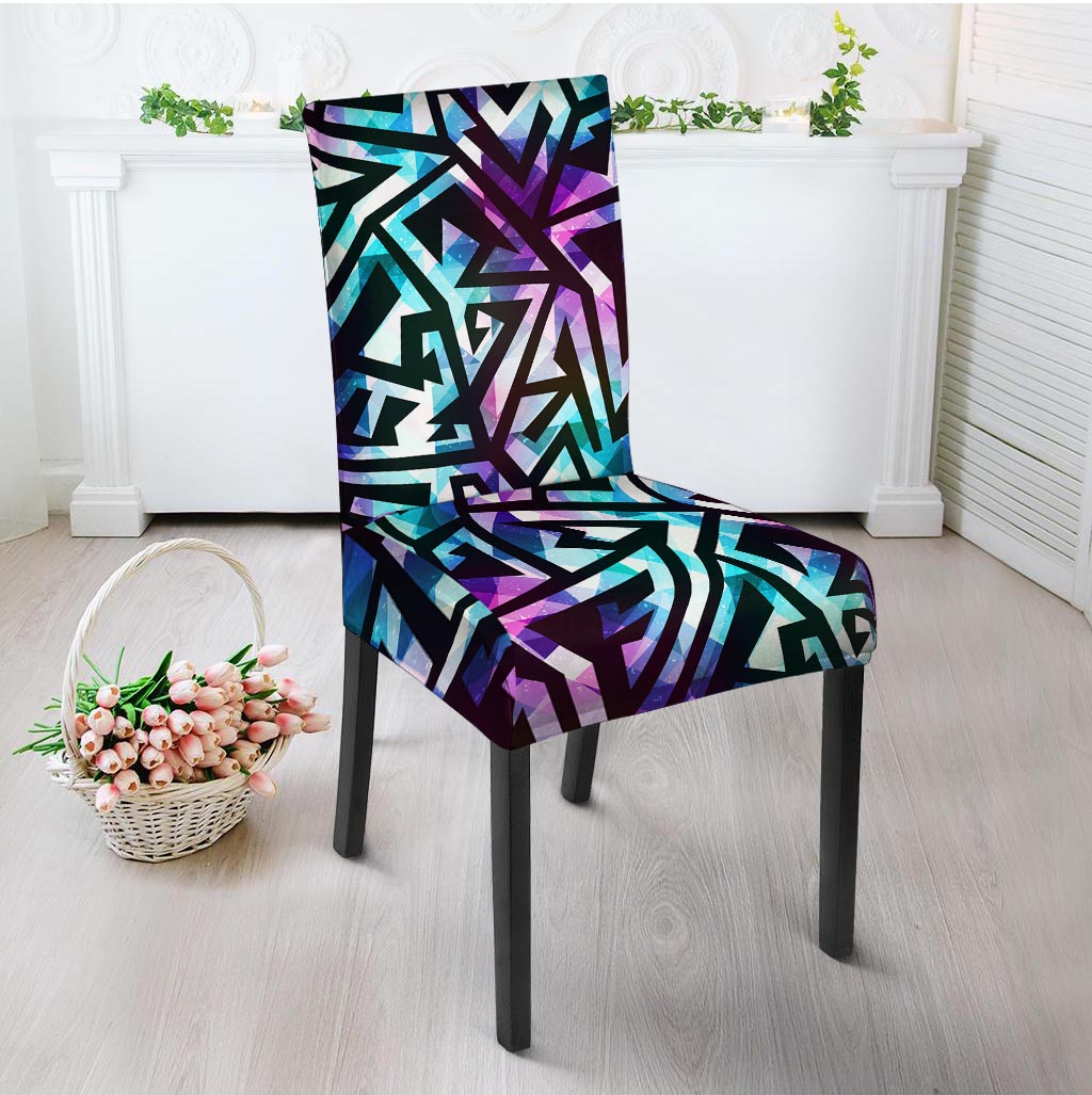 Galaxy Geometric Chair Cover-grizzshop