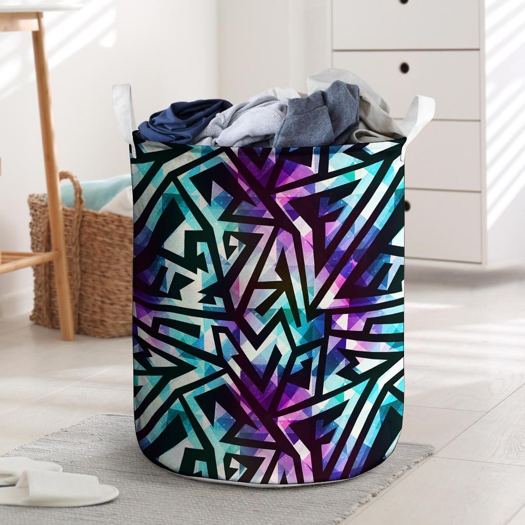 Galaxy Geometric Laundry Basket-grizzshop