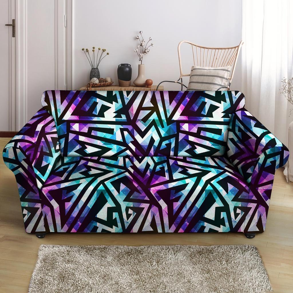 Galaxy Geometric Loveseat Cover-grizzshop