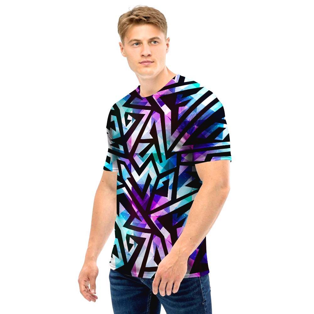 Galaxy Geometric Men T Shirt-grizzshop