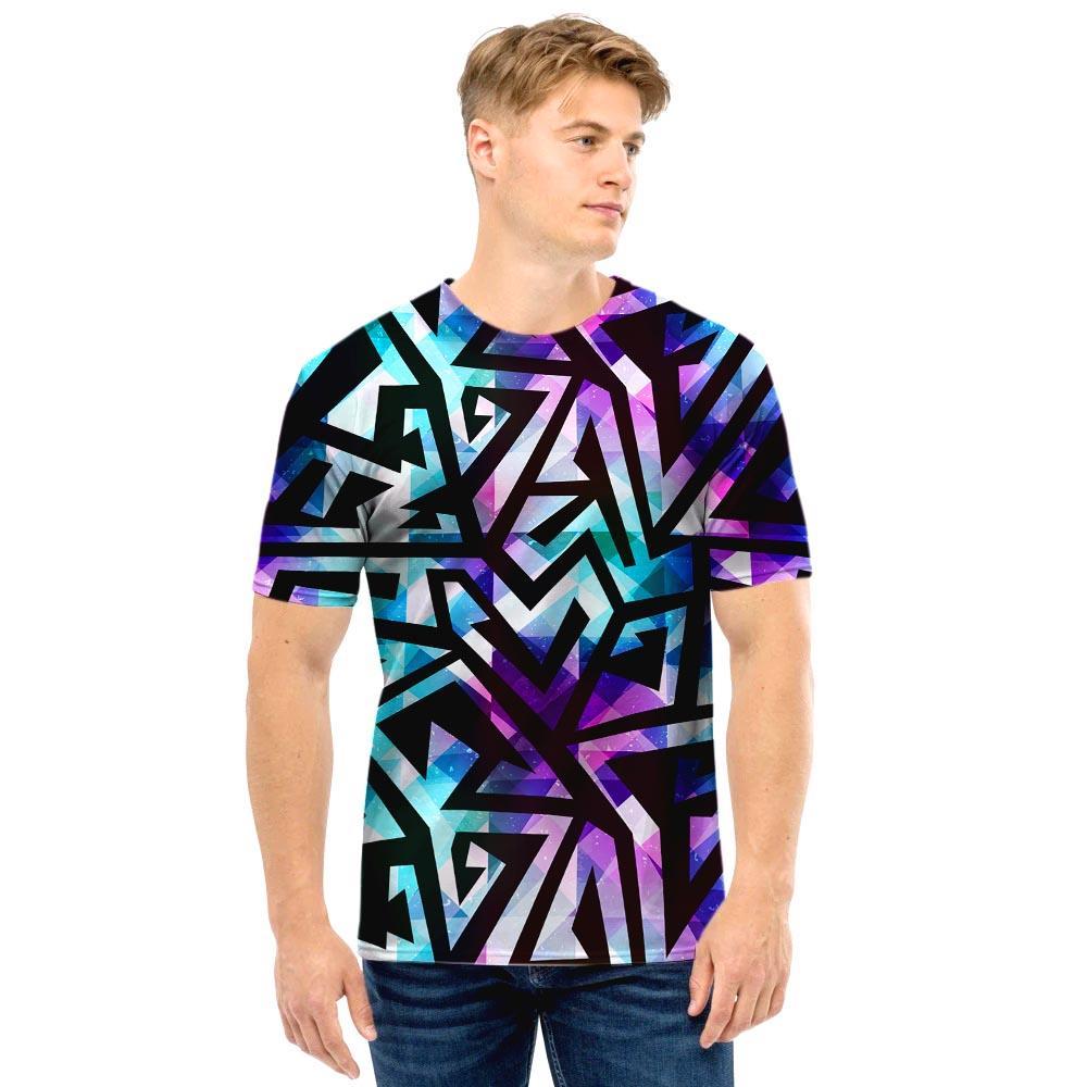 Galaxy Geometric Men T Shirt-grizzshop