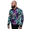 Galaxy Geometric Men's Bomber Jacket-grizzshop