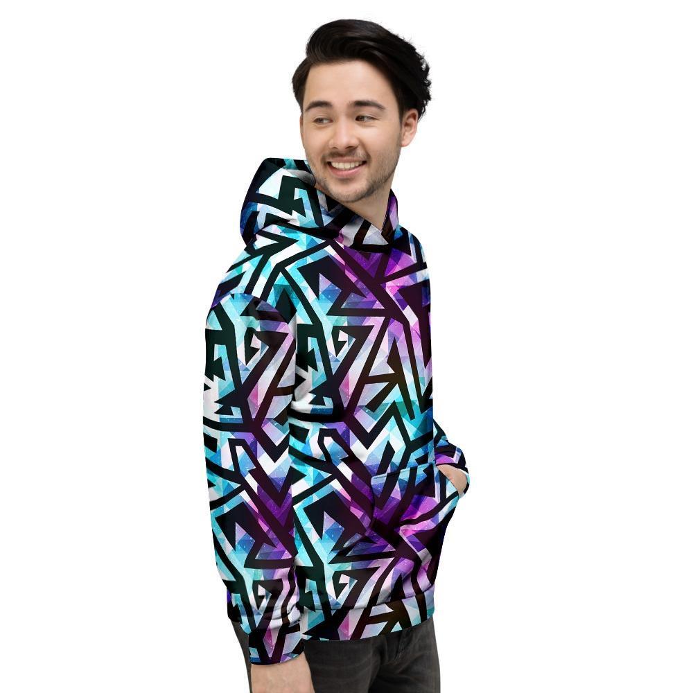 Galaxy Geometric Men's Hoodie-grizzshop