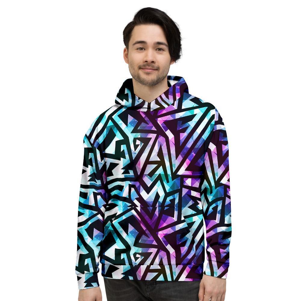 Galaxy Geometric Men's Hoodie-grizzshop