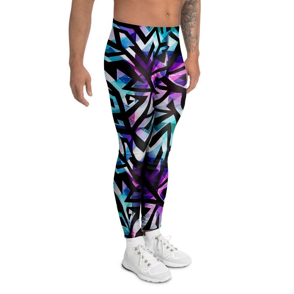 Galaxy Geometric Men's Leggings-grizzshop