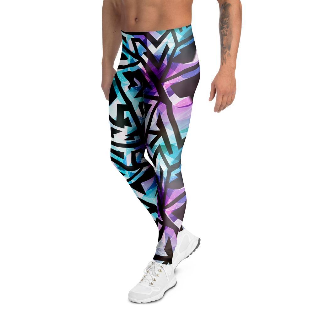 Galaxy Geometric Men's Leggings-grizzshop