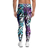 Galaxy Geometric Men's Leggings-grizzshop