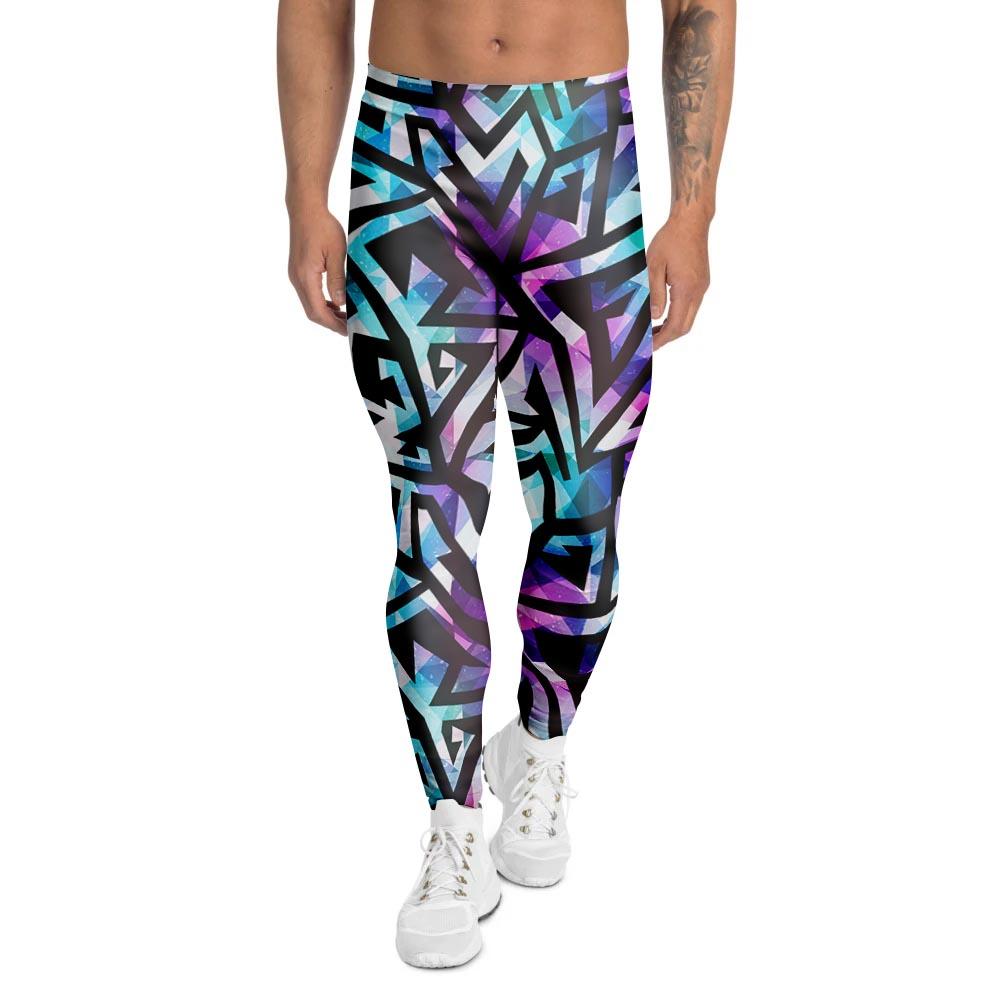 Galaxy Geometric Men's Leggings-grizzshop