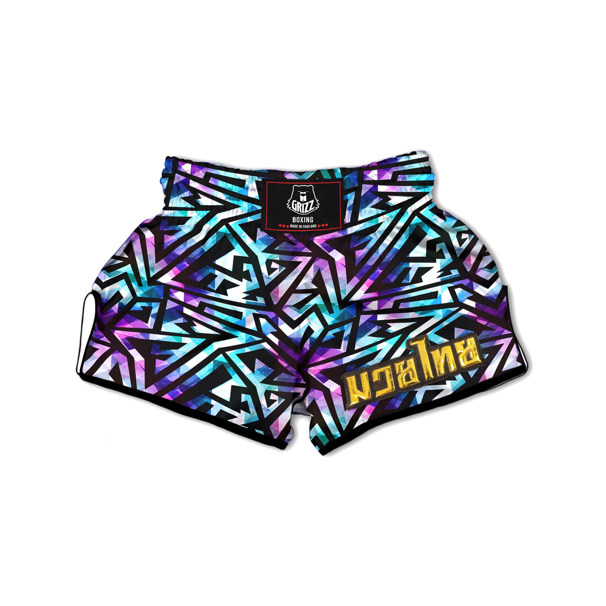 Galaxy Geometric Muay Thai Boxing Shorts-grizzshop