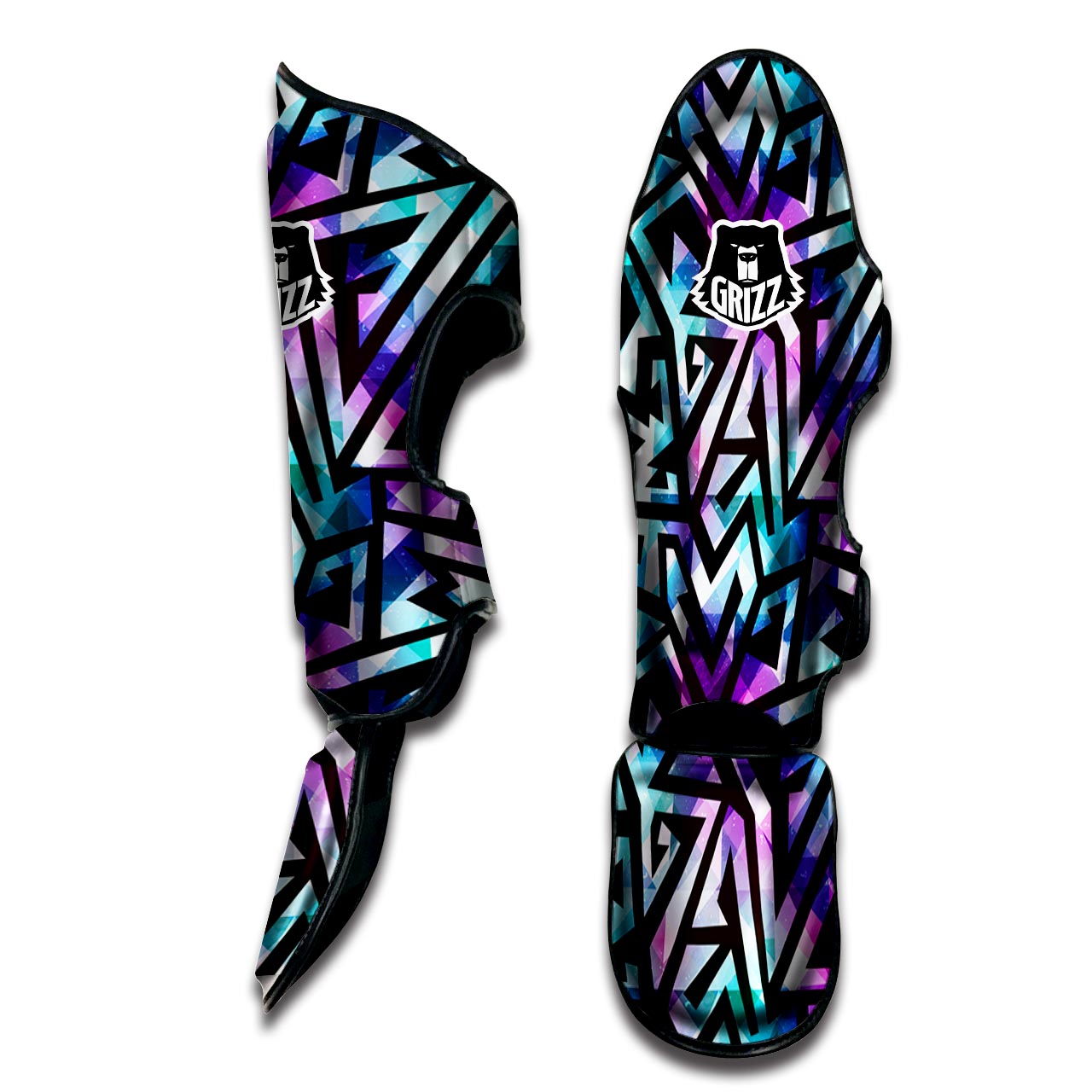 Galaxy Geometric Muay Thai Shin Guard-grizzshop