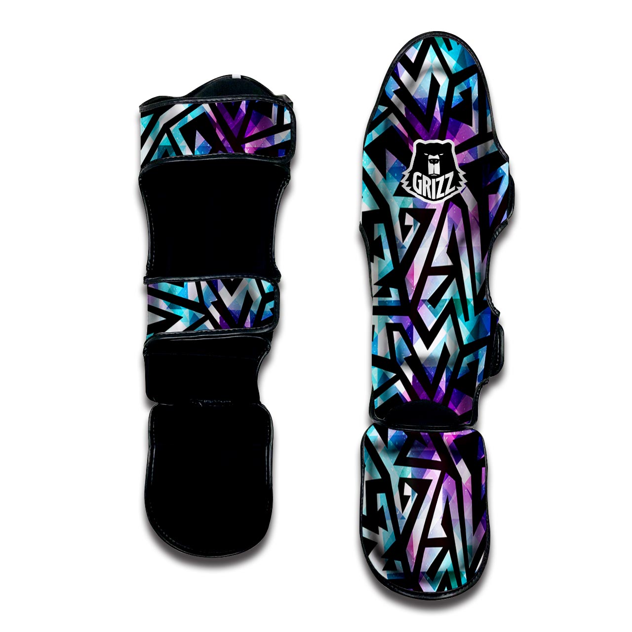 Galaxy Geometric Muay Thai Shin Guard-grizzshop