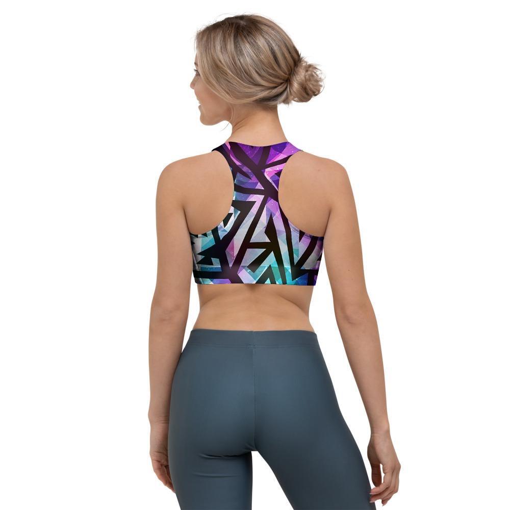 Galaxy Geometric Sports Bra-grizzshop