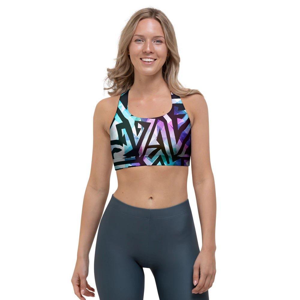 Galaxy Geometric Sports Bra-grizzshop