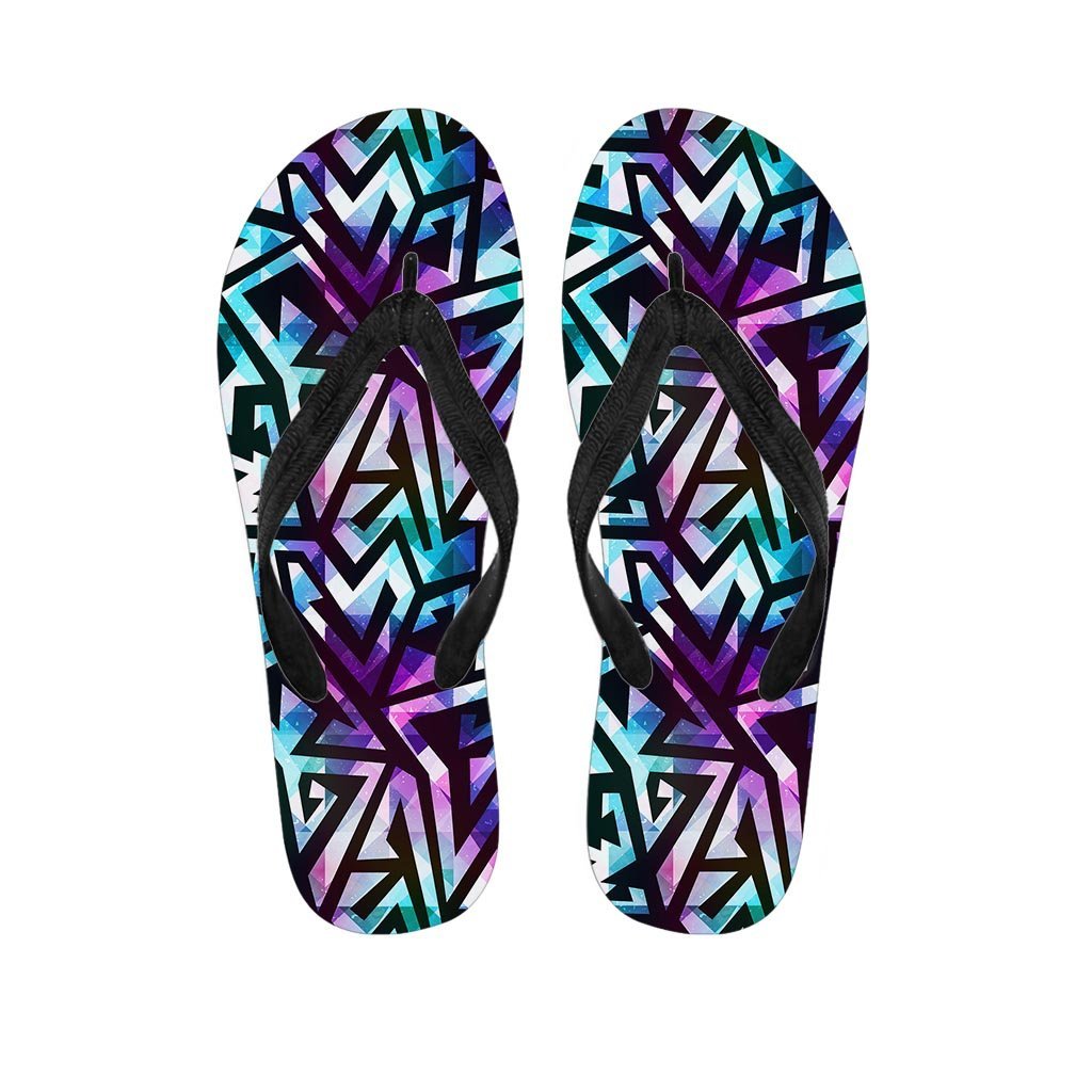 Galaxy Geometric Women's Flip Flops-grizzshop
