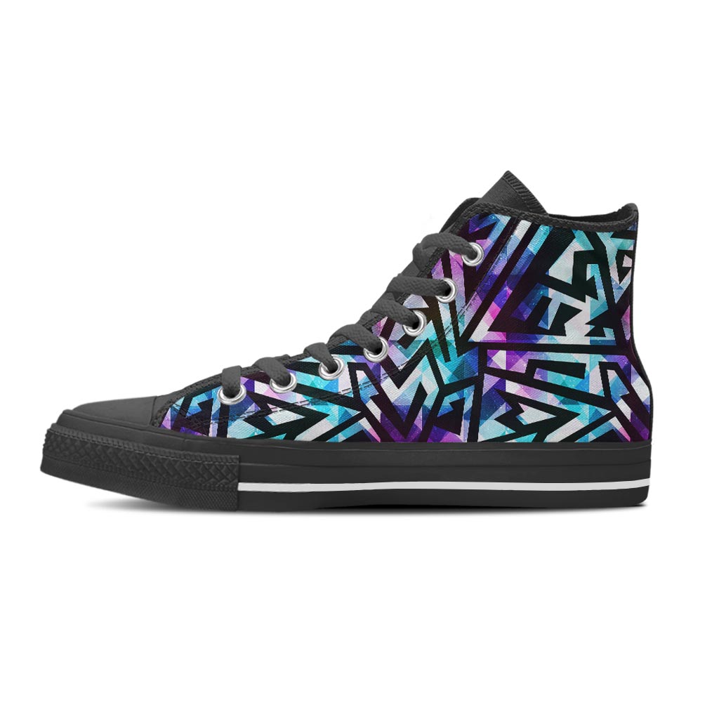 Galaxy Geometric Women's High Top Shoes-grizzshop