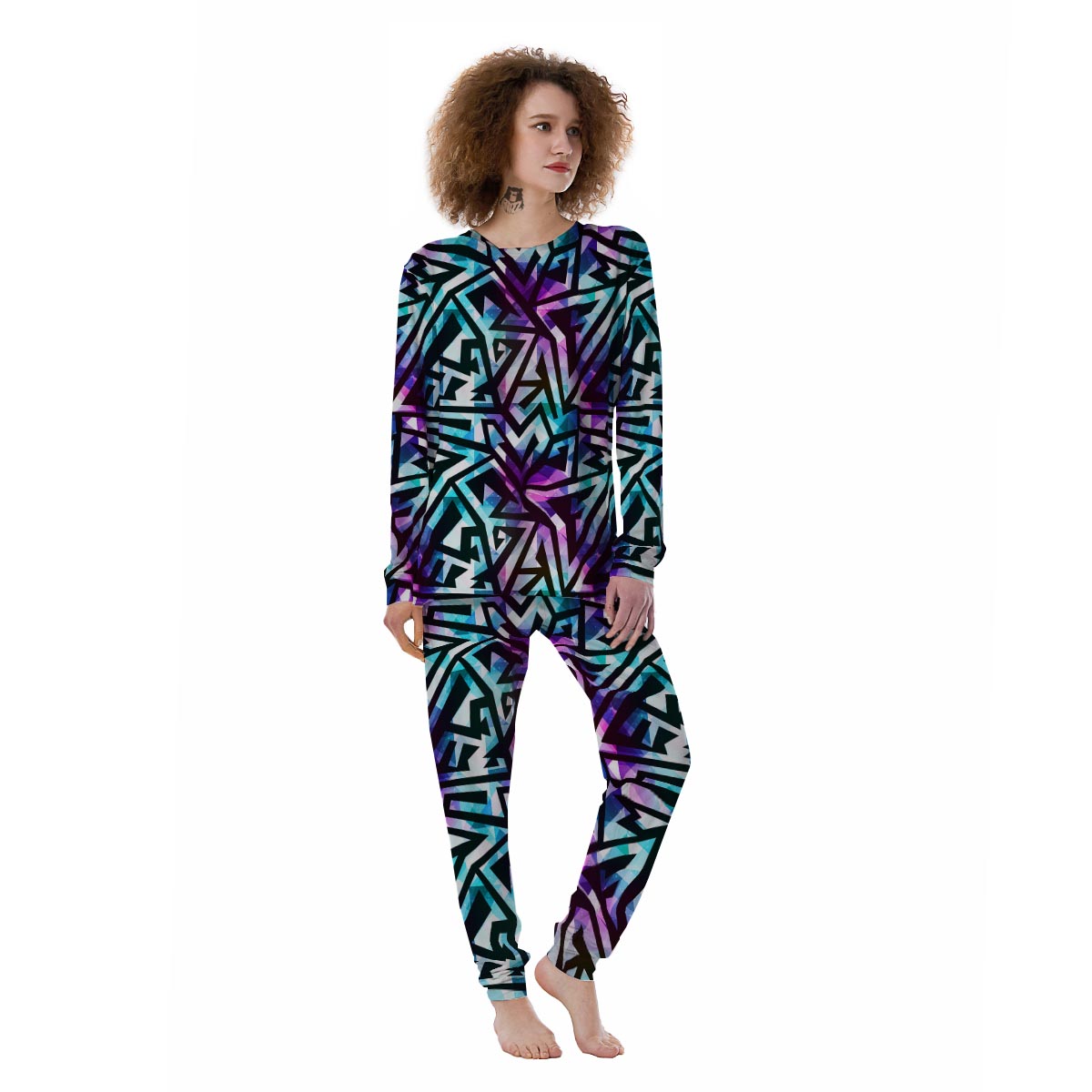 Galaxy Geometric Women's Pajamas-grizzshop