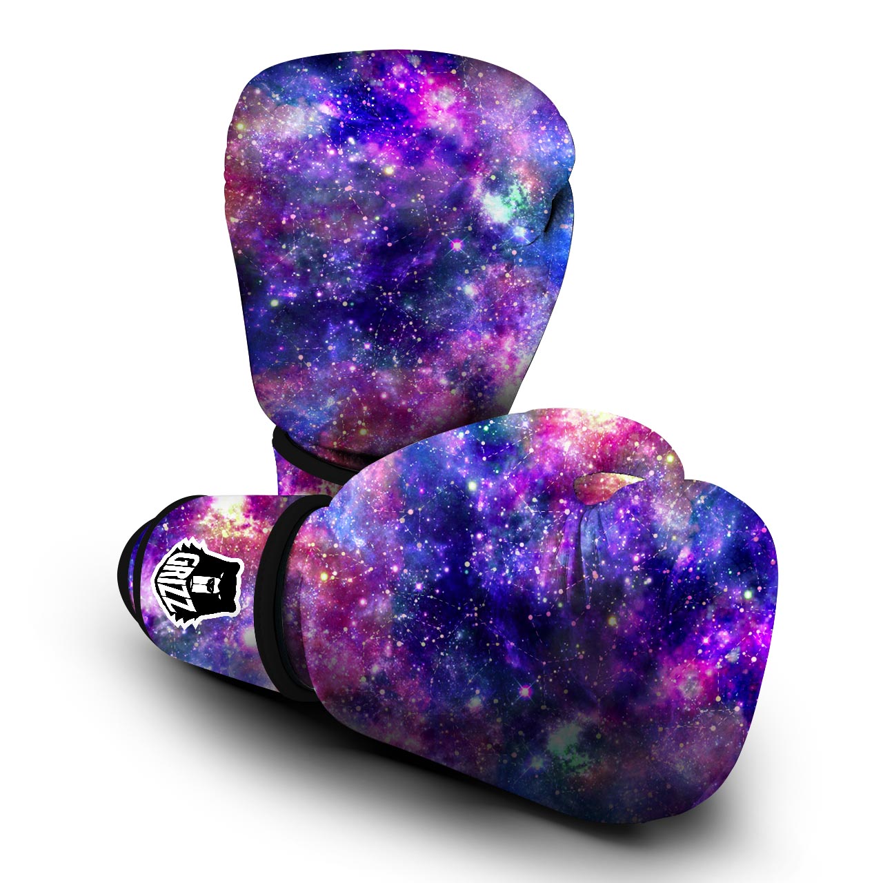 Galaxy Night Print Boxing Gloves-grizzshop