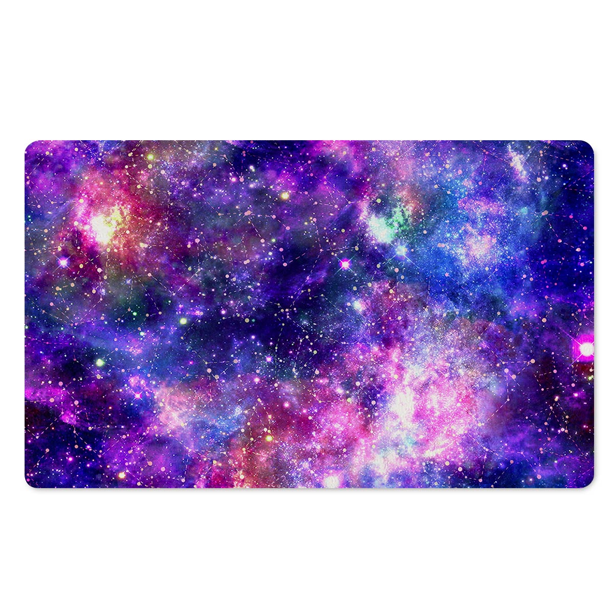 Galaxy Night Print Door Mat-grizzshop