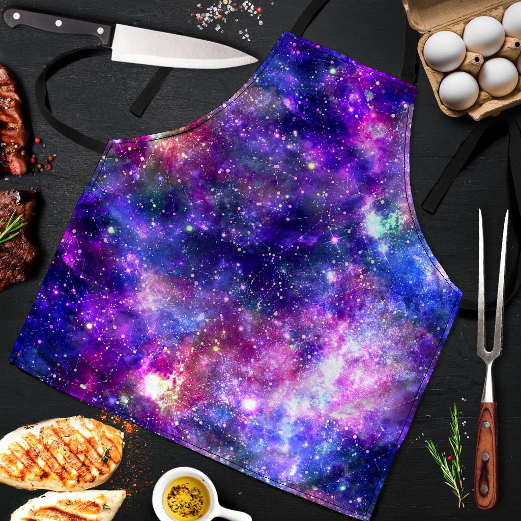 Galaxy Night Print Men's Apron-grizzshop