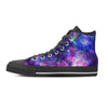 Galaxy Night Print Men's High Top Shoes-grizzshop