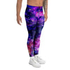 Galaxy Night Print Men's Leggings-grizzshop