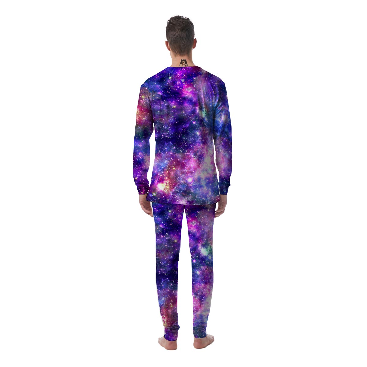 Galaxy Night Print Men's Pajamas-grizzshop