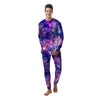 Galaxy Night Print Men's Pajamas-grizzshop