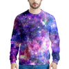 Galaxy Night Print Men's Sweatshirt-grizzshop