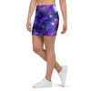 Galaxy Night Print Mini Skirt-grizzshop
