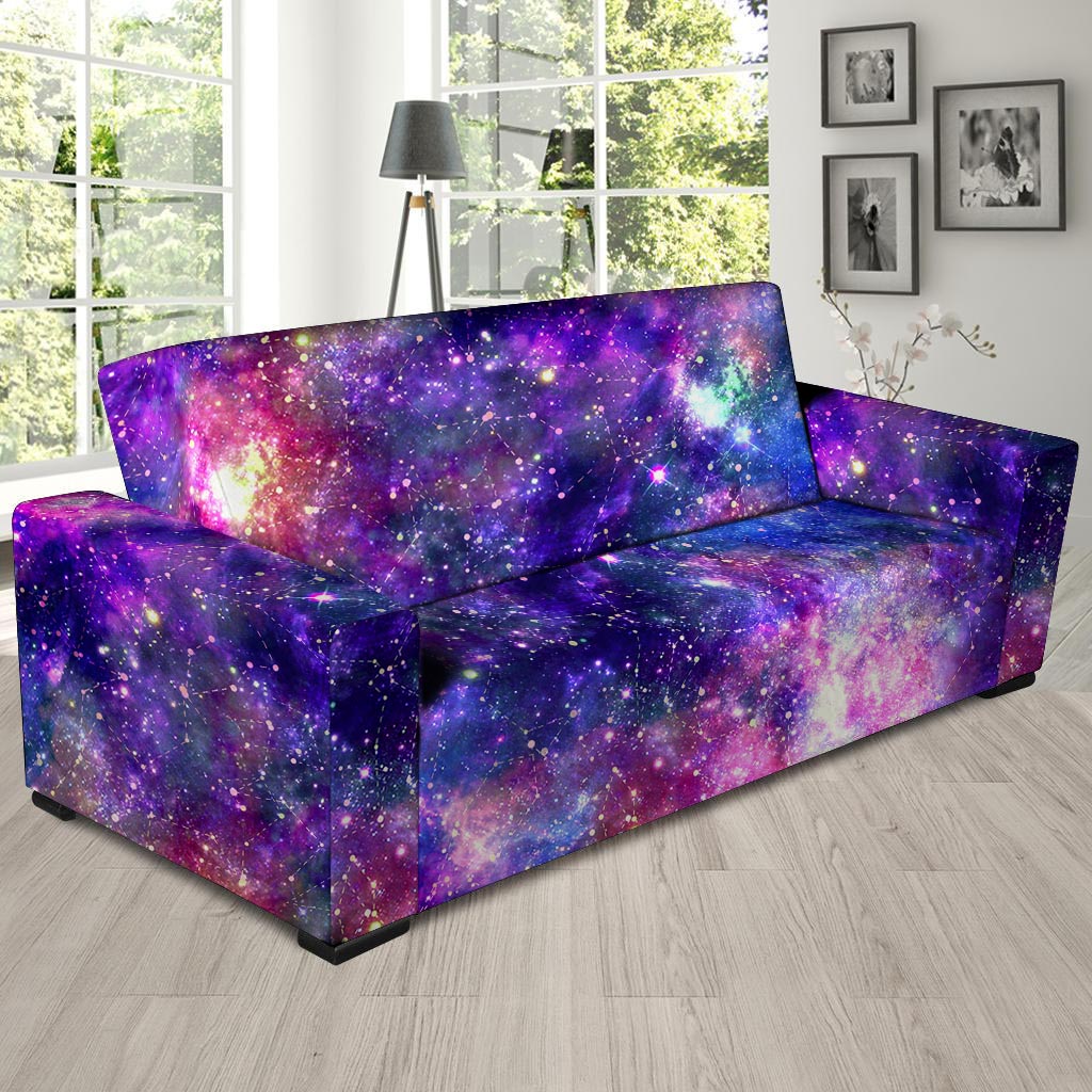 Galaxy Night Print Sofa Cover-grizzshop