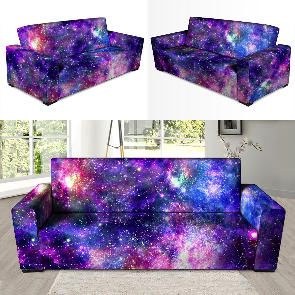 Galaxy Night Print Sofa Cover-grizzshop