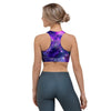 Galaxy Night Print Sports Bra-grizzshop