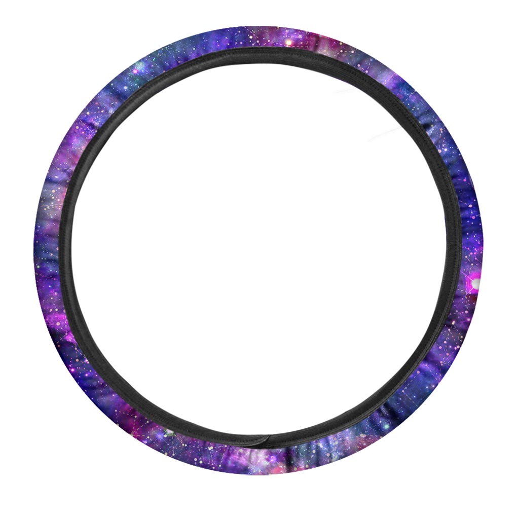 Galaxy Night Print Steering Wheel Cover-grizzshop