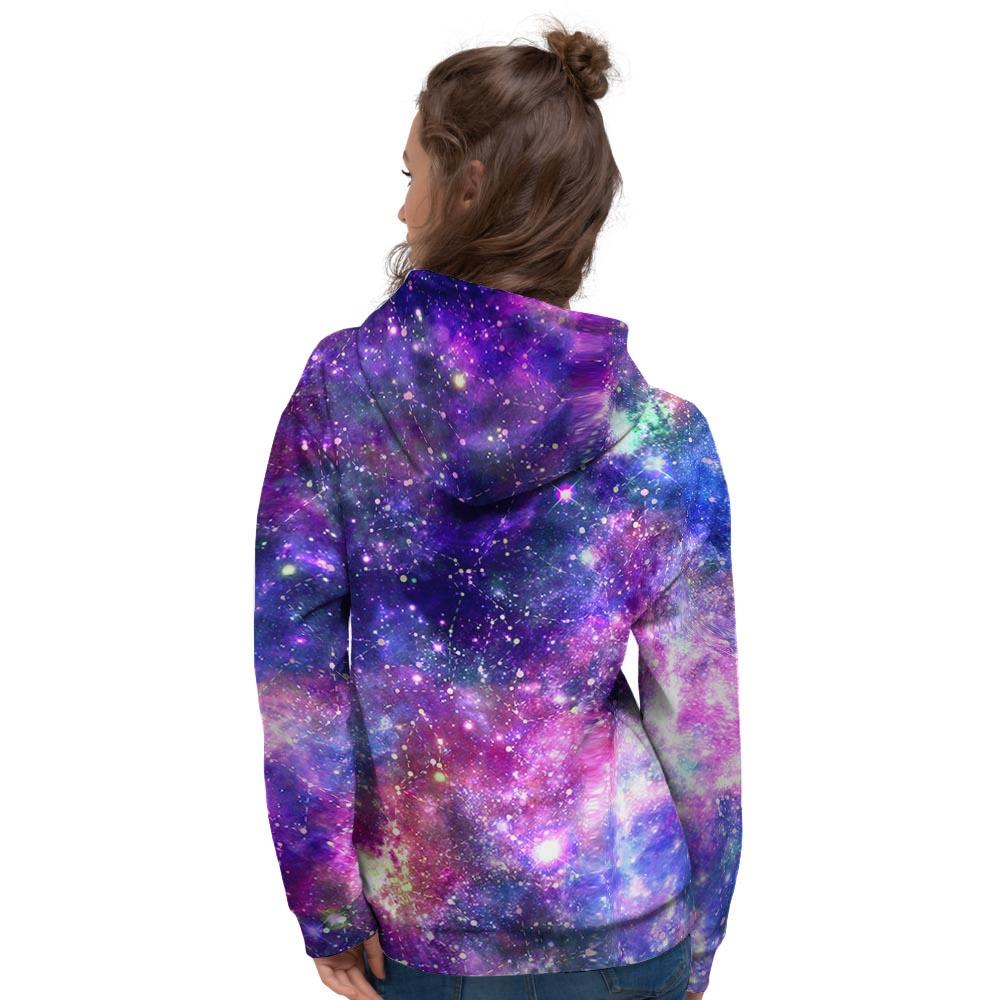 Galaxy Night Print Women's Hoodie-grizzshop