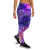 Galaxy Night Print Women's Joggers-grizzshop