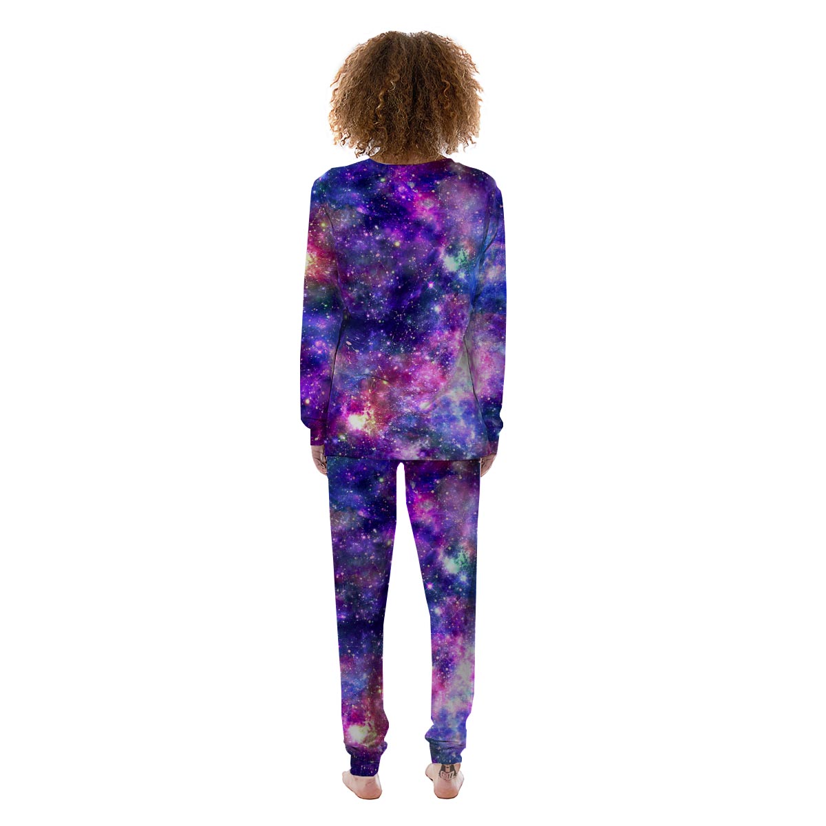 Galaxy Night Print Women's Pajamas-grizzshop