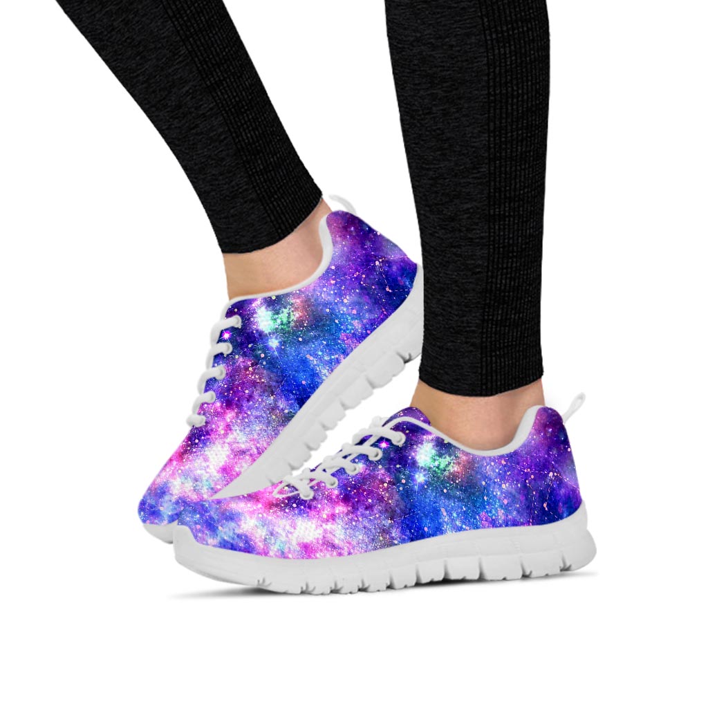 Galaxy Night Print Women's Sneakers-grizzshop