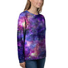 Galaxy Night Print Women's Sweatshirt-grizzshop