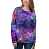 Galaxy Night Print Women's Sweatshirt-grizzshop