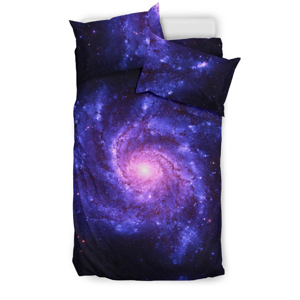 Galaxy Purple Milky Way Space Print Duvet Cover Bedding Set-grizzshop