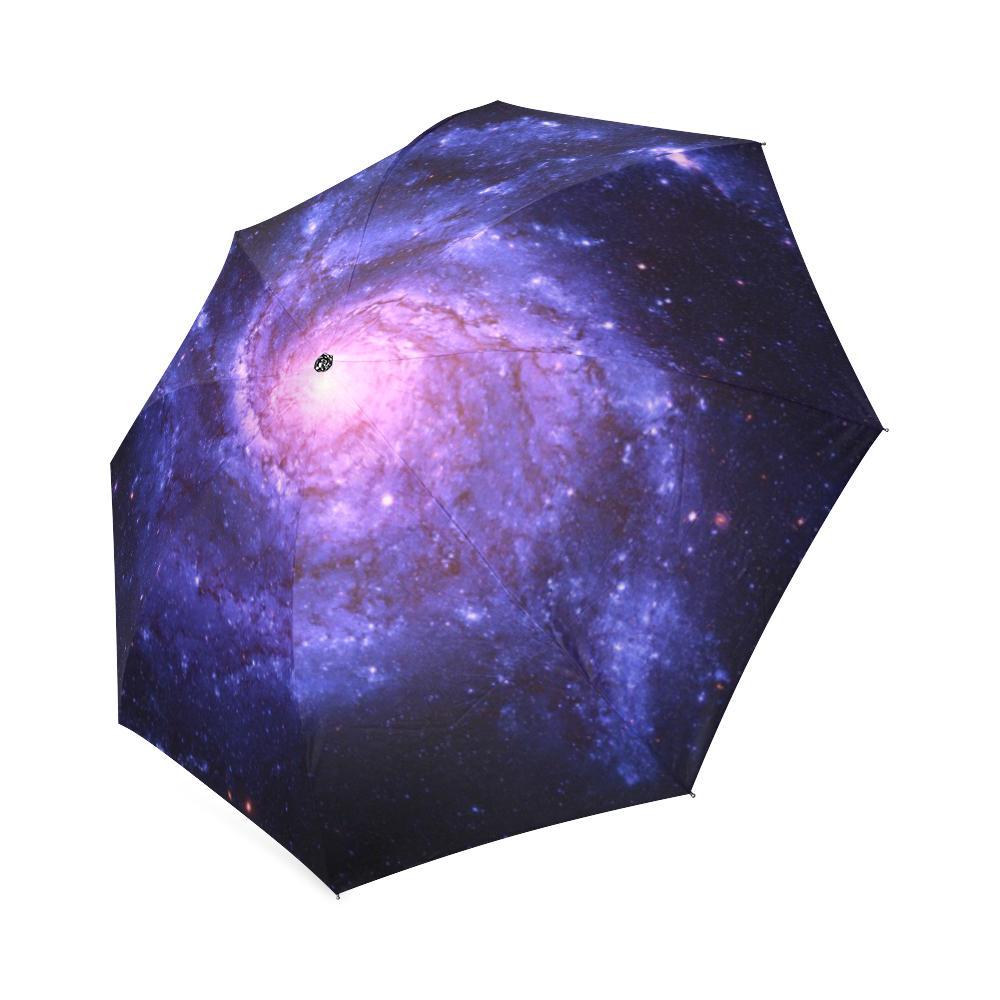 Galaxy Purple Milky Way Space Print Foldable Umbrella-grizzshop