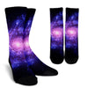 Galaxy Purple Milky Way Space Print Unisex Crew Socks-grizzshop